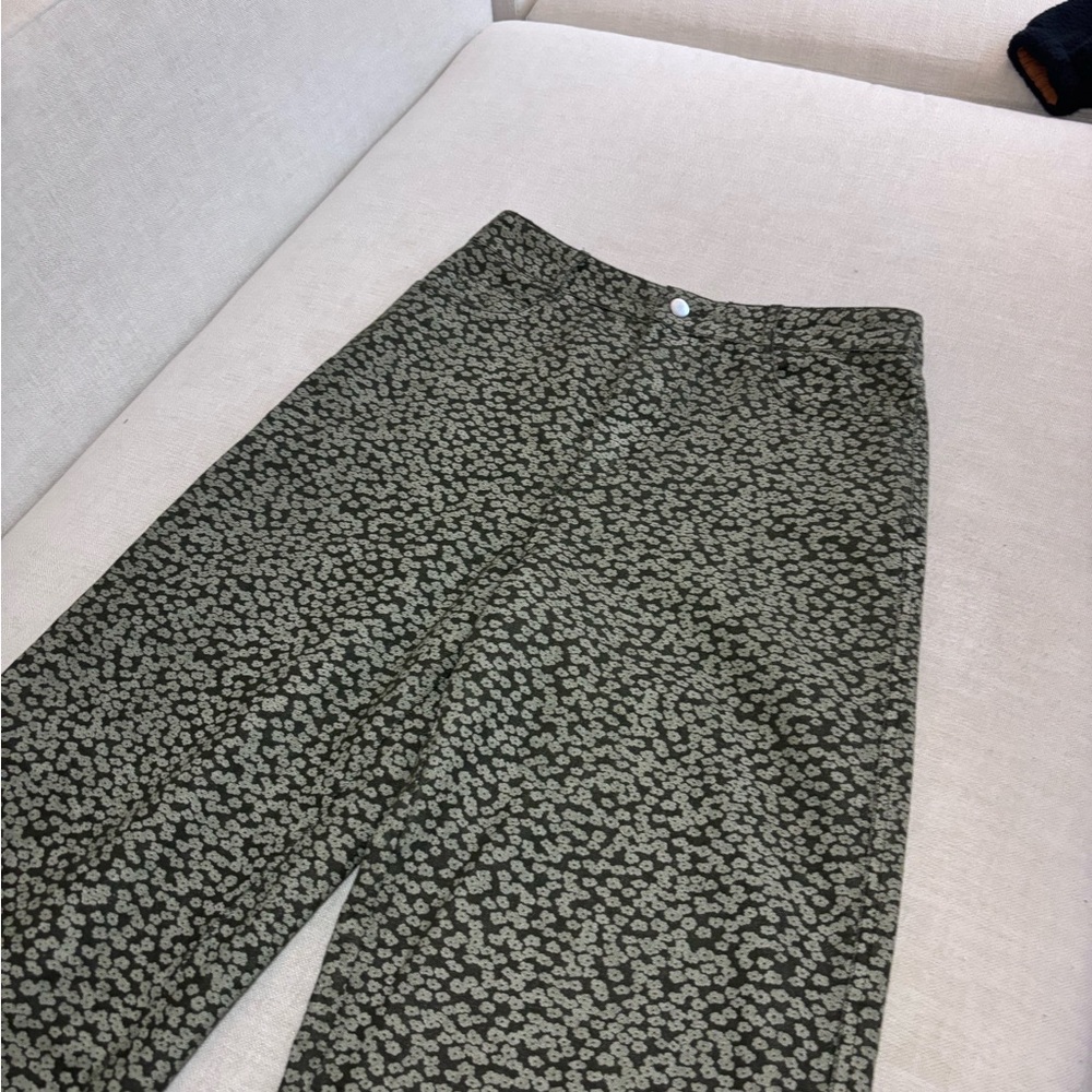FP Movement by Free People Green Patterned Wide Leg Pants 100% cotton - Picture 12 of 16